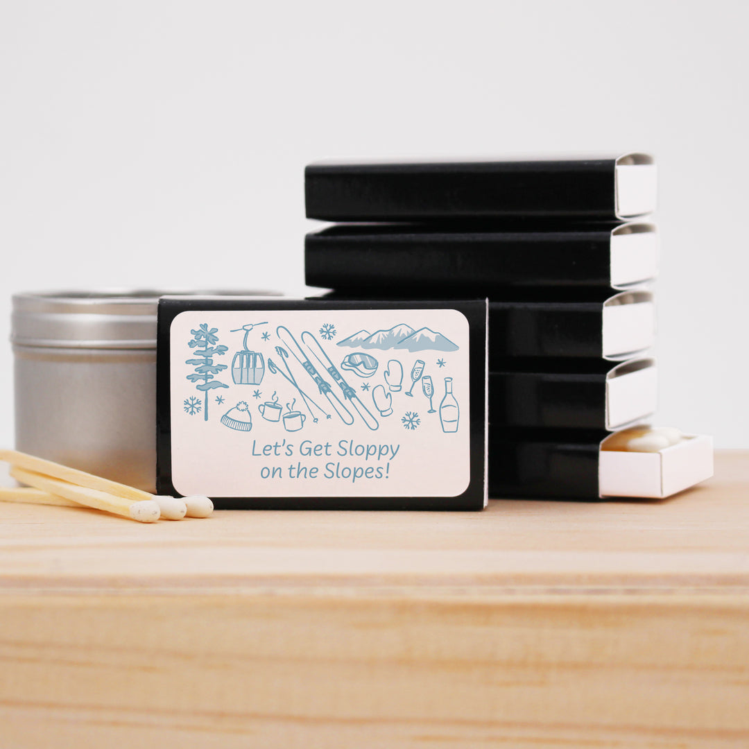 Ski Pattern Sketch Matches - Set of 50