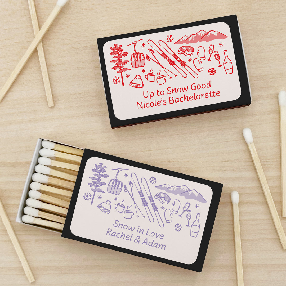 Ski Pattern Sketch Matches - Set of 50
