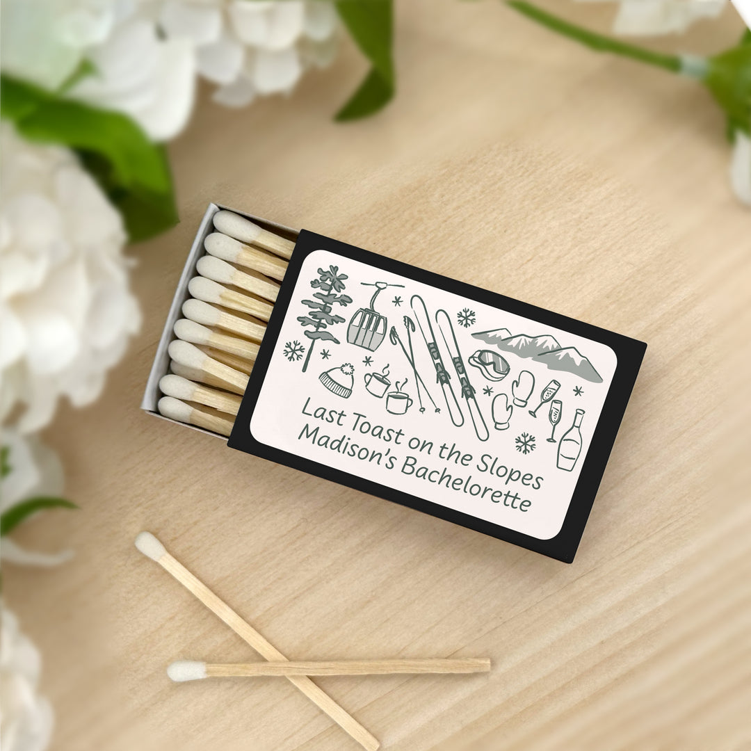 Ski Pattern Sketch Matches - Set of 50