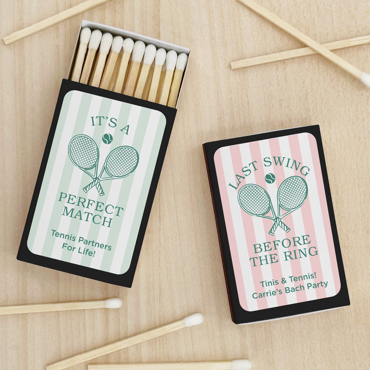 A Perfect Match, Tennis Stripe Matches - Set of 50