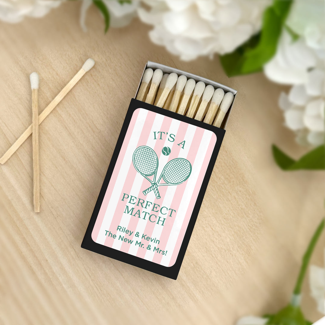 A Perfect Match, Tennis Stripe Matches - Set of 50