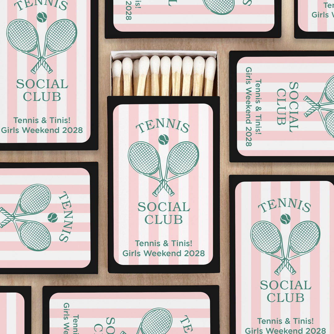 A Perfect Match, Tennis Stripe Matches - Set of 50