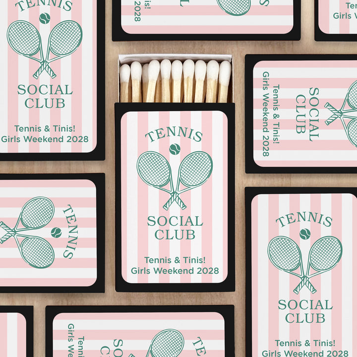 A Perfect Match, Tennis Stripe Matches - Set of 50