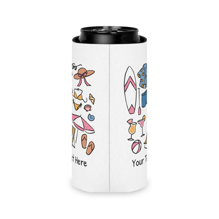 Beach Can Cooler — Personalized Bachelorette Party Can Cooler