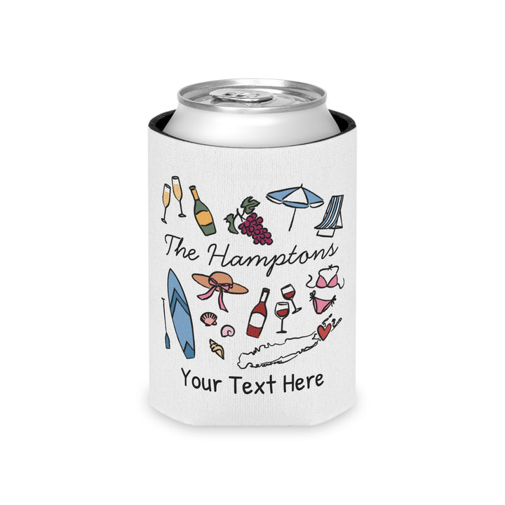 Hamptons Can Cooler — Personalized Bachelorette Party Can Cooler