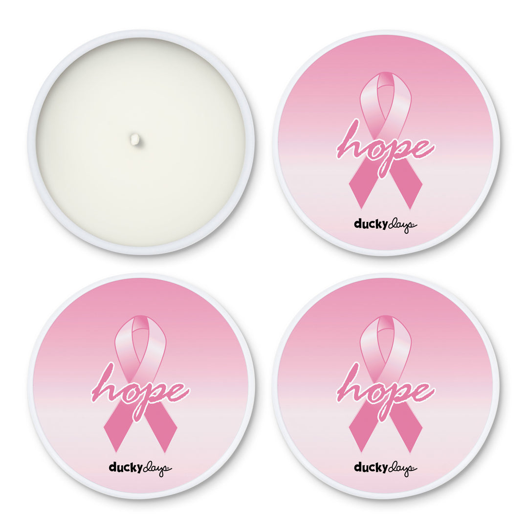 Candle Favors, Bulk Candles, Unique Favors, Breast Cancer Awareness, 2oz Mini Lavender Candles