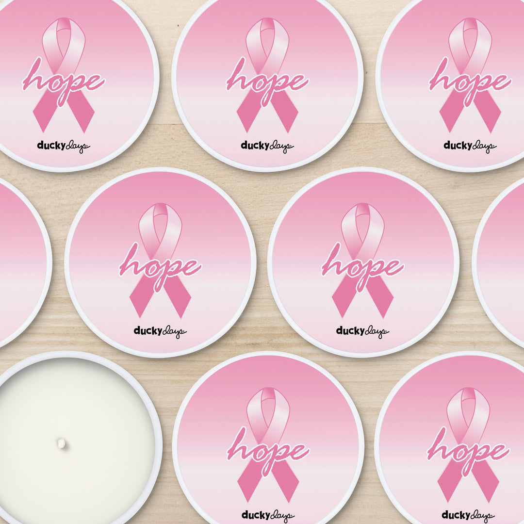 Candle Favors, Bulk Candles, Unique Favors, Breast Cancer Awareness, 2oz Mini Lavender Candles