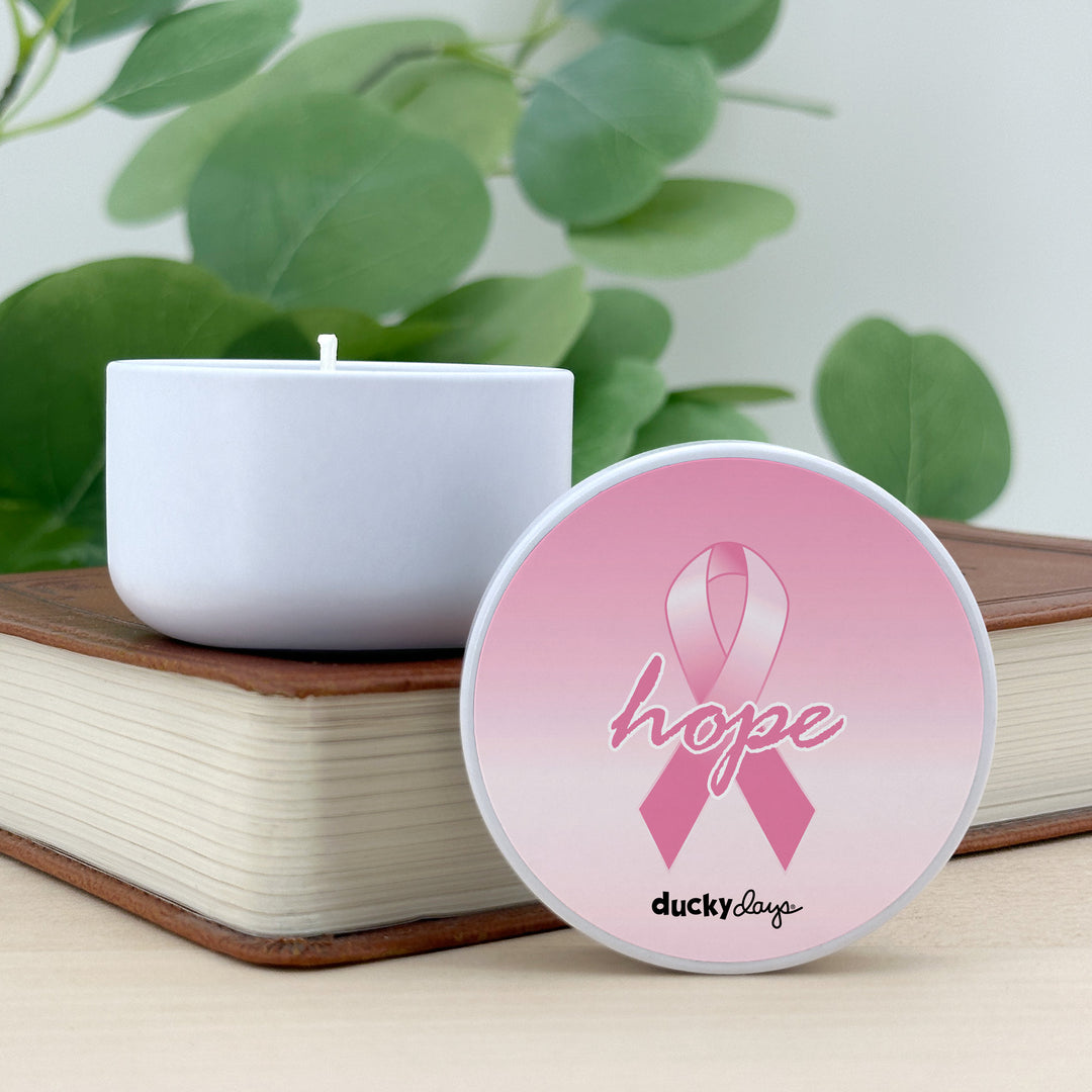 Candle Favors, Bulk Candles, Unique Favors, Breast Cancer Awareness, 2oz Mini Lavender Candles