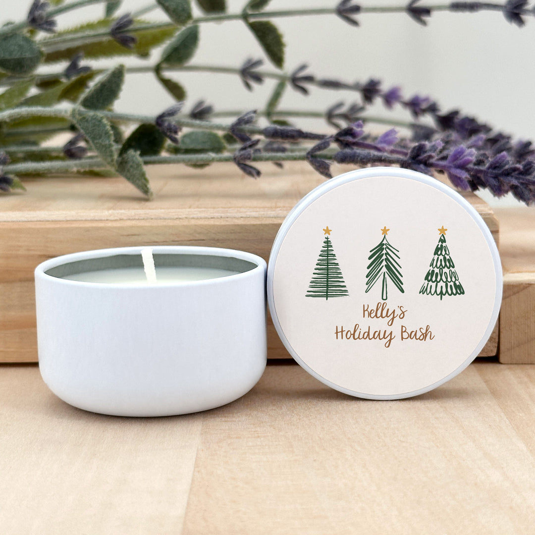 mini lavender christmas tree Custom Candles, Candle Favors, Unique Stocking Stuffers, Christmas Tre – Best Day Ever Spot