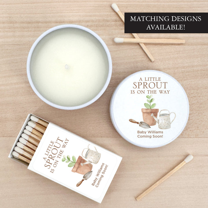 A Little Sprout is on the Way, 2oz Mini Lavender Candles