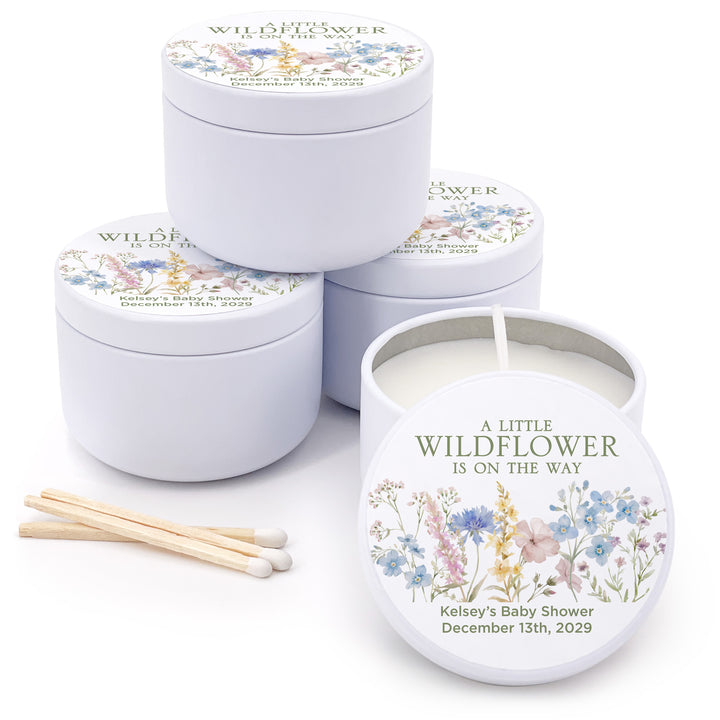 A Little Sprout is on the Way, 2oz Mini Lavender Candles