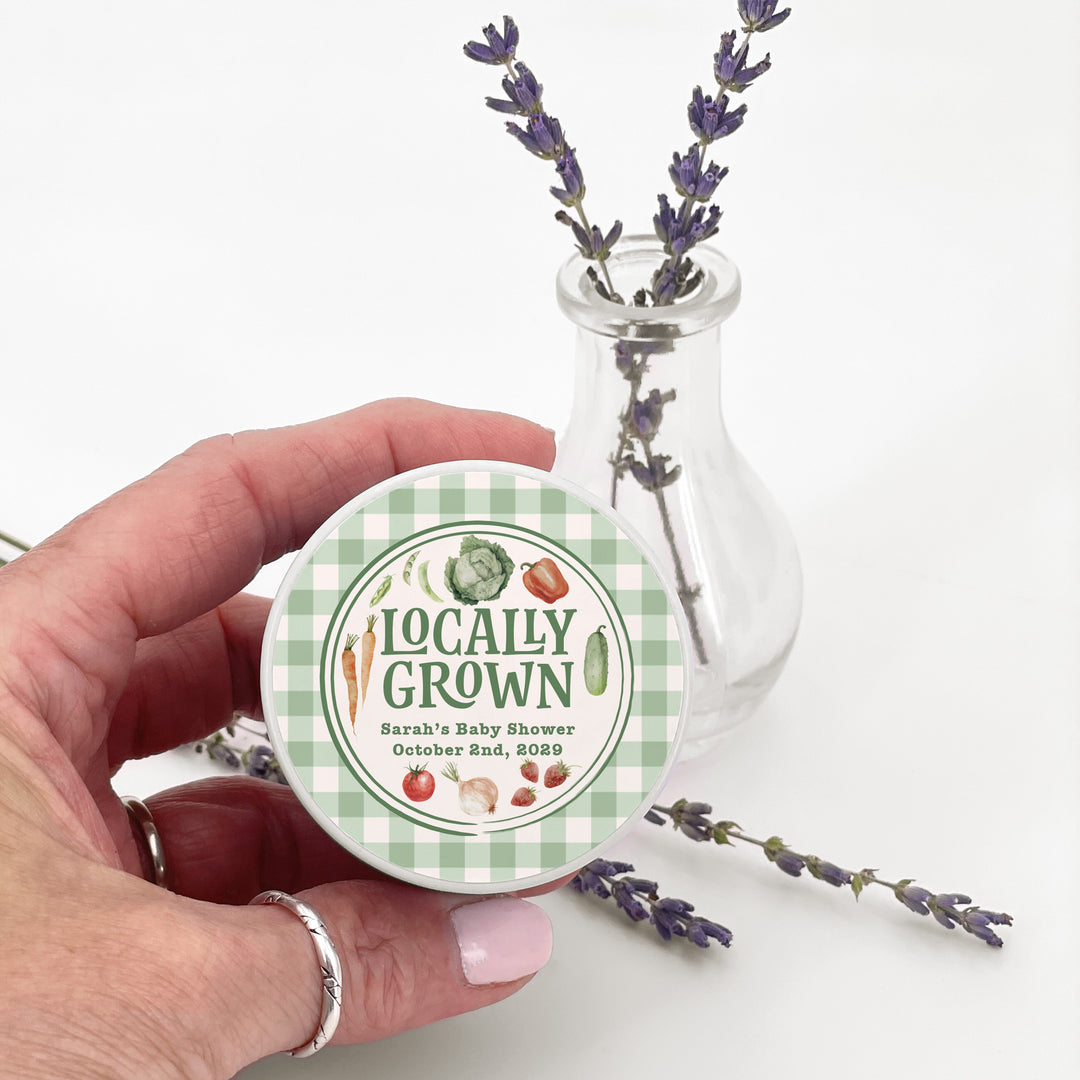 Locally Grown, Baby Shower, 2oz Mini Lavender Candles