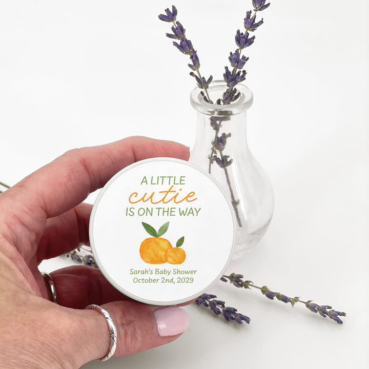 A Little Cutie is on the Way, 2oz Mini Lavender Candles