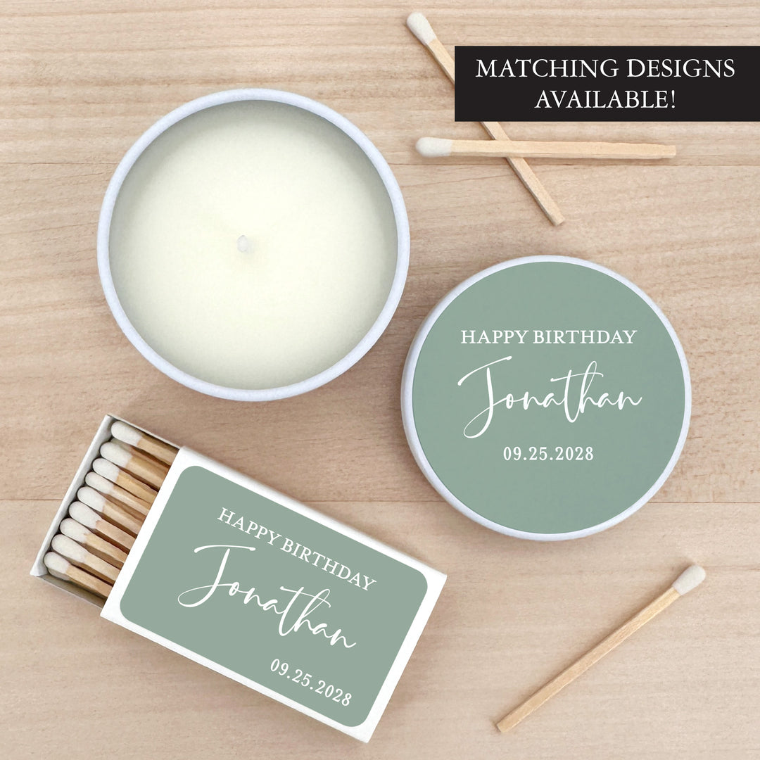 Bulk Wedding Favors, Unique Wedding Favors, Custom Candles, Custom Script Text, 2oz Mini Lavender Candles