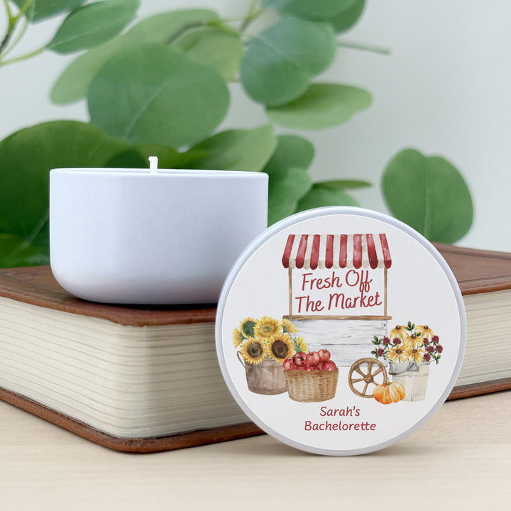 Fall Fresh Off the Market, Bridal Shower, 2oz Mini Lavender Candles