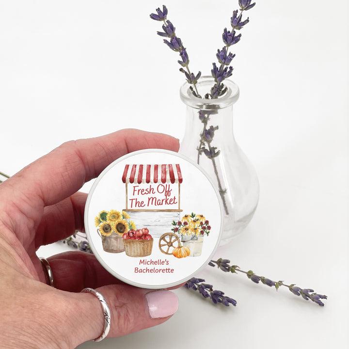 Fall Fresh Off the Market, Bridal Shower, 2oz Mini Lavender Candles