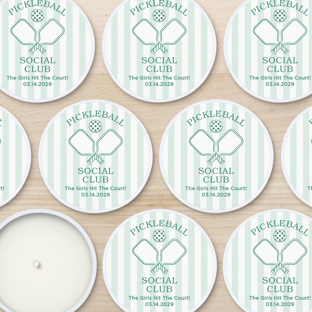 A Perfect Match, Pickleball Stripe 2oz Mini Lavender Candles