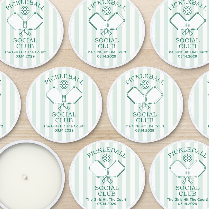 A Perfect Match, Pickleball Stripe 2oz Mini Lavender Candles