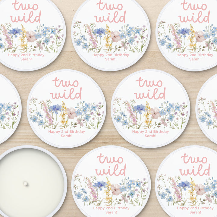 Little Wildflower Birthday, Wild One, Two Wild, Wild & Three, 2oz Mini Lavender Candles