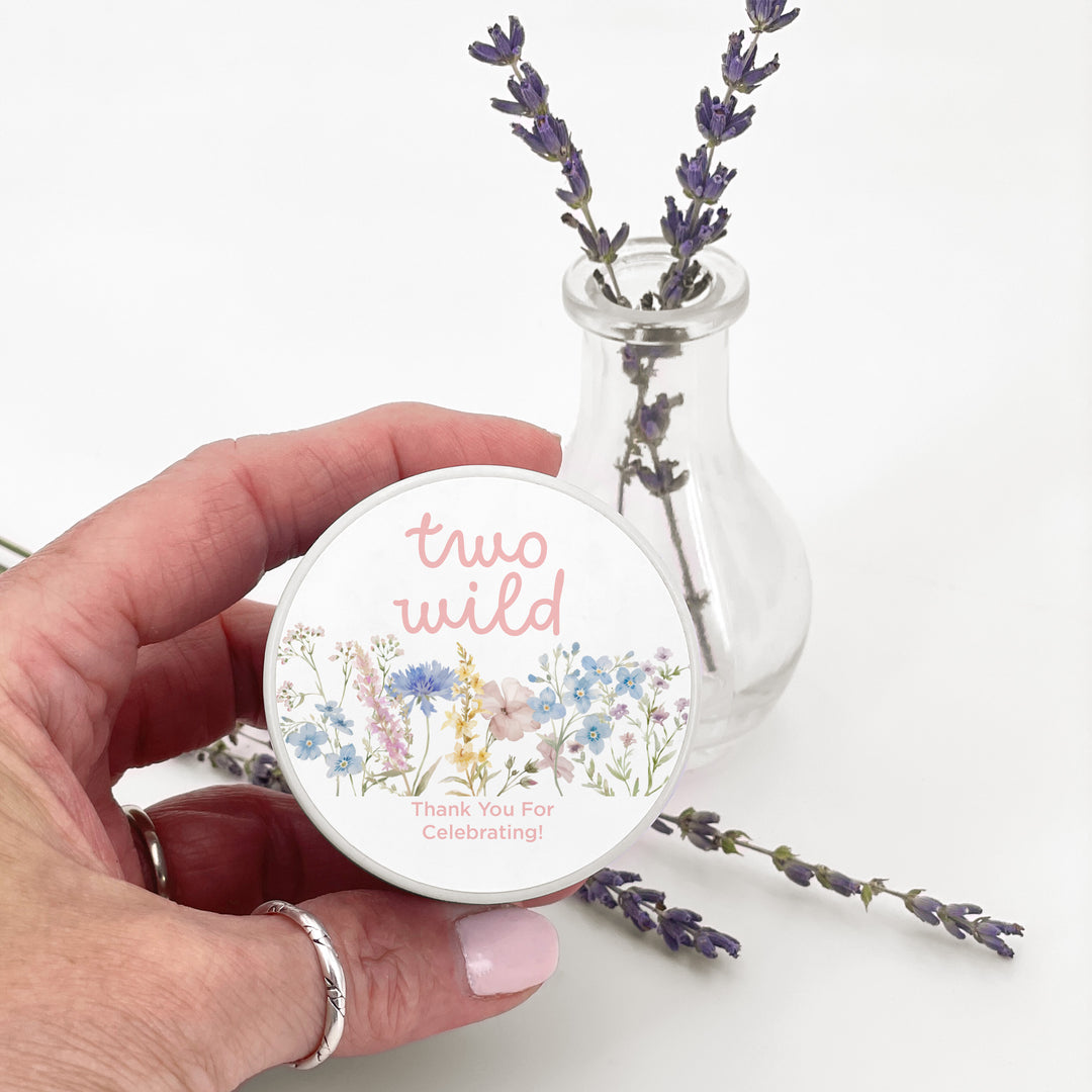 Little Wildflower Birthday, Wild One, Two Wild, Wild & Three, 2oz Mini Lavender Candles