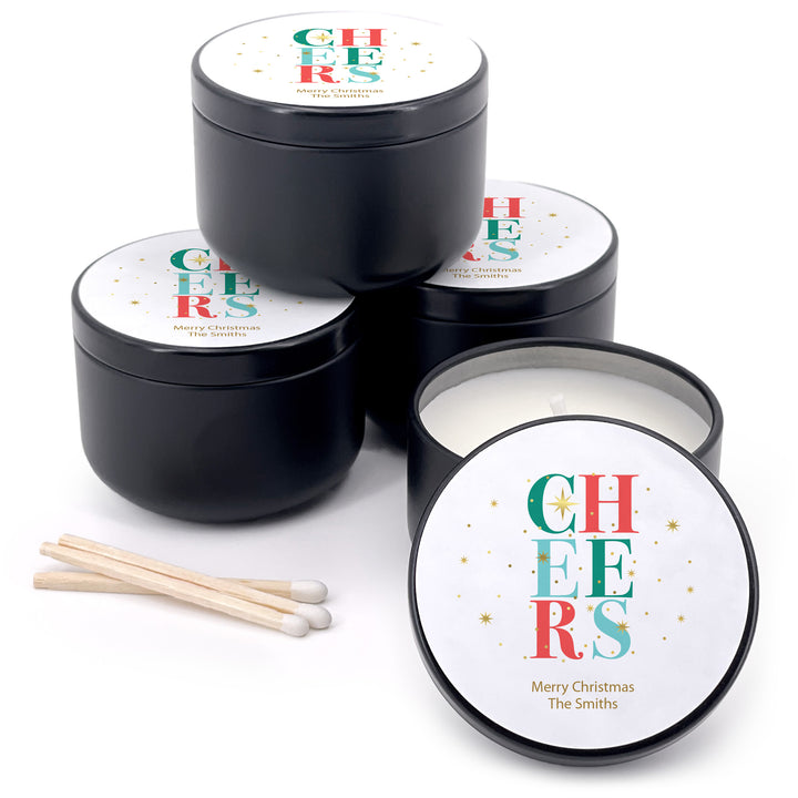 Custom Candles, Candle Favors, Unique Stocking Stuffers, Christmas Sparkle, 2oz Mini Lavender Candles