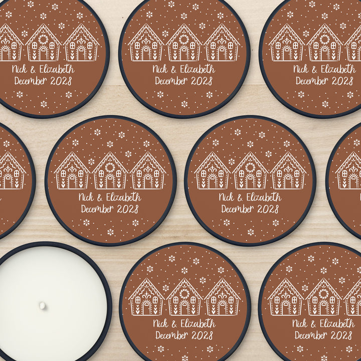 Custom Candles, Candle Favors, Unique Stocking Stuffers, Gingerbread Houses, 2oz Mini Lavender Candles