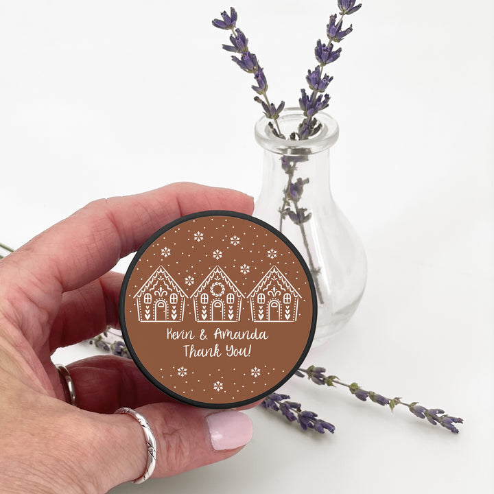 Custom Candles, Candle Favors, Unique Stocking Stuffers, Gingerbread Houses, 2oz Mini Lavender Candles