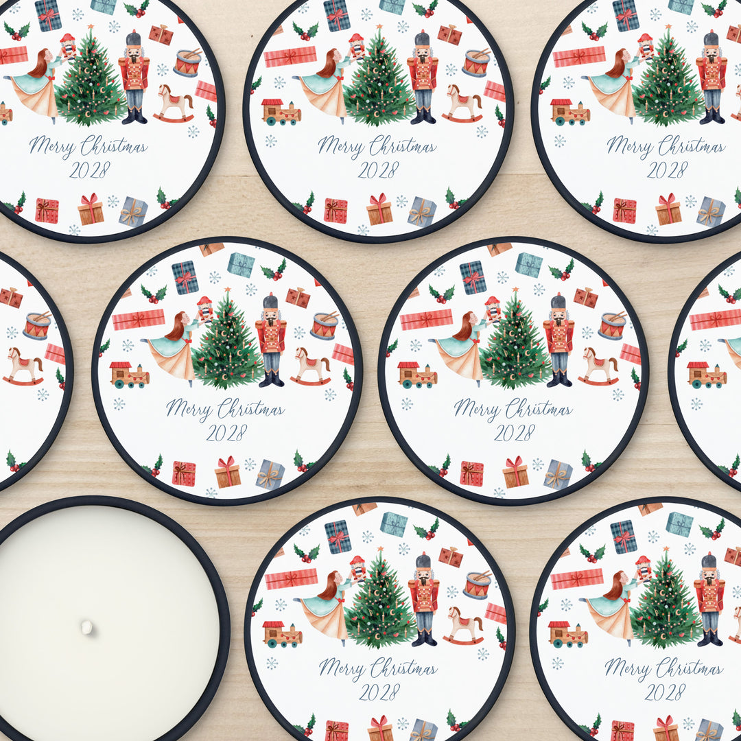 Custom Candles, Candle Favors, Unique Stocking Stuffers, Nutcracker, 2oz Mini Lavender Candles