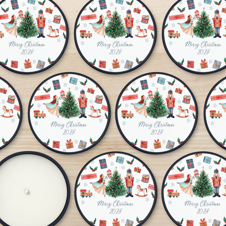 Custom Candles, Candle Favors, Unique Stocking Stuffers, Nutcracker, 2oz Mini Lavender Candles