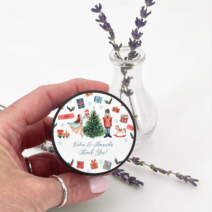 Custom Candles, Candle Favors, Unique Stocking Stuffers, Nutcracker, 2oz Mini Lavender Candles