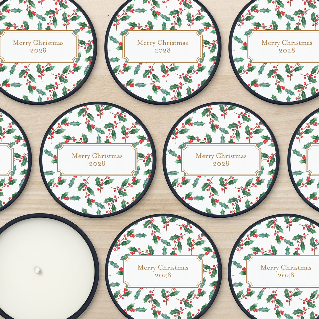 Custom Candles, Candle Favors, Unique Stocking Stuffers, Winter Patterns, 2oz Mini Lavender Candles