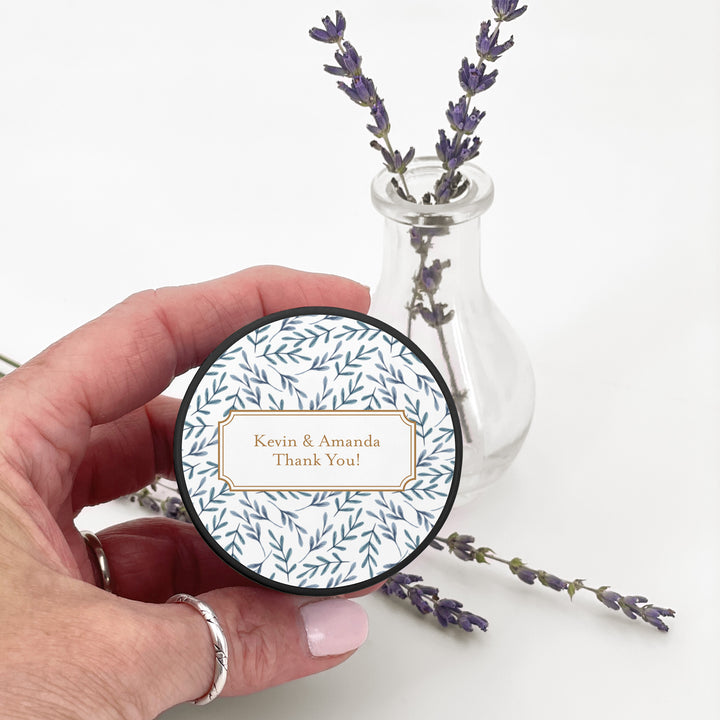 Custom Candles, Candle Favors, Unique Stocking Stuffers, Winter Patterns, 2oz Mini Lavender Candles