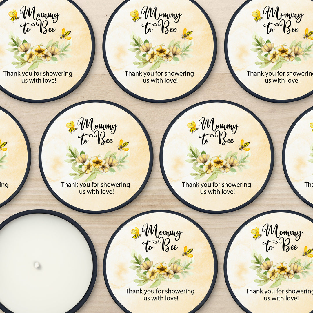 Custom Candles, Baby Shower Candle Favors, Bee Themed Baby Shower, 2oz Mini Lavender Candles