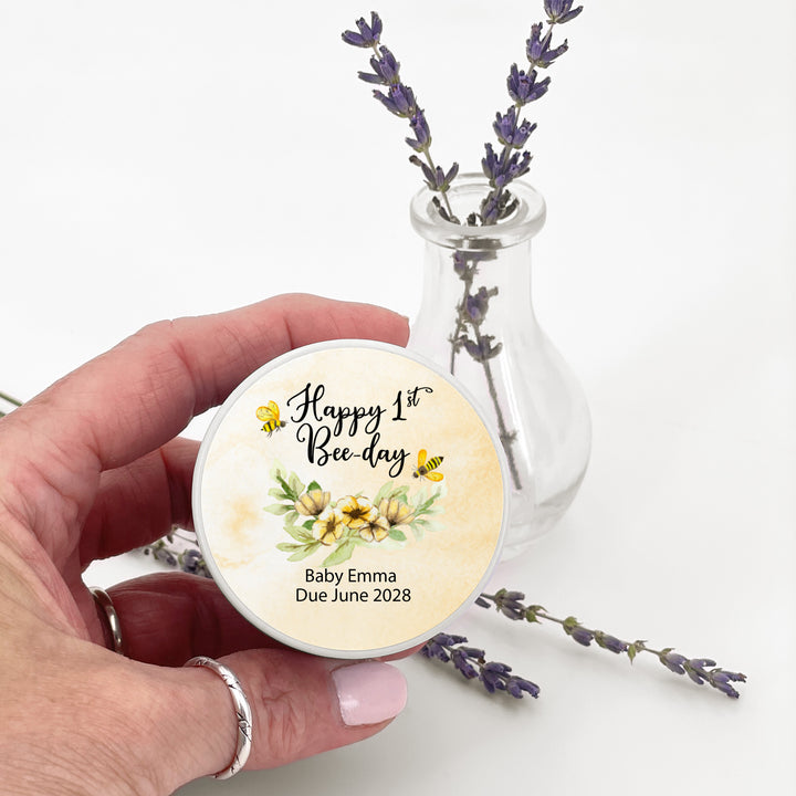 Custom Candles, Baby Shower Candle Favors, Bee Themed Baby Shower, 2oz Mini Lavender Candles