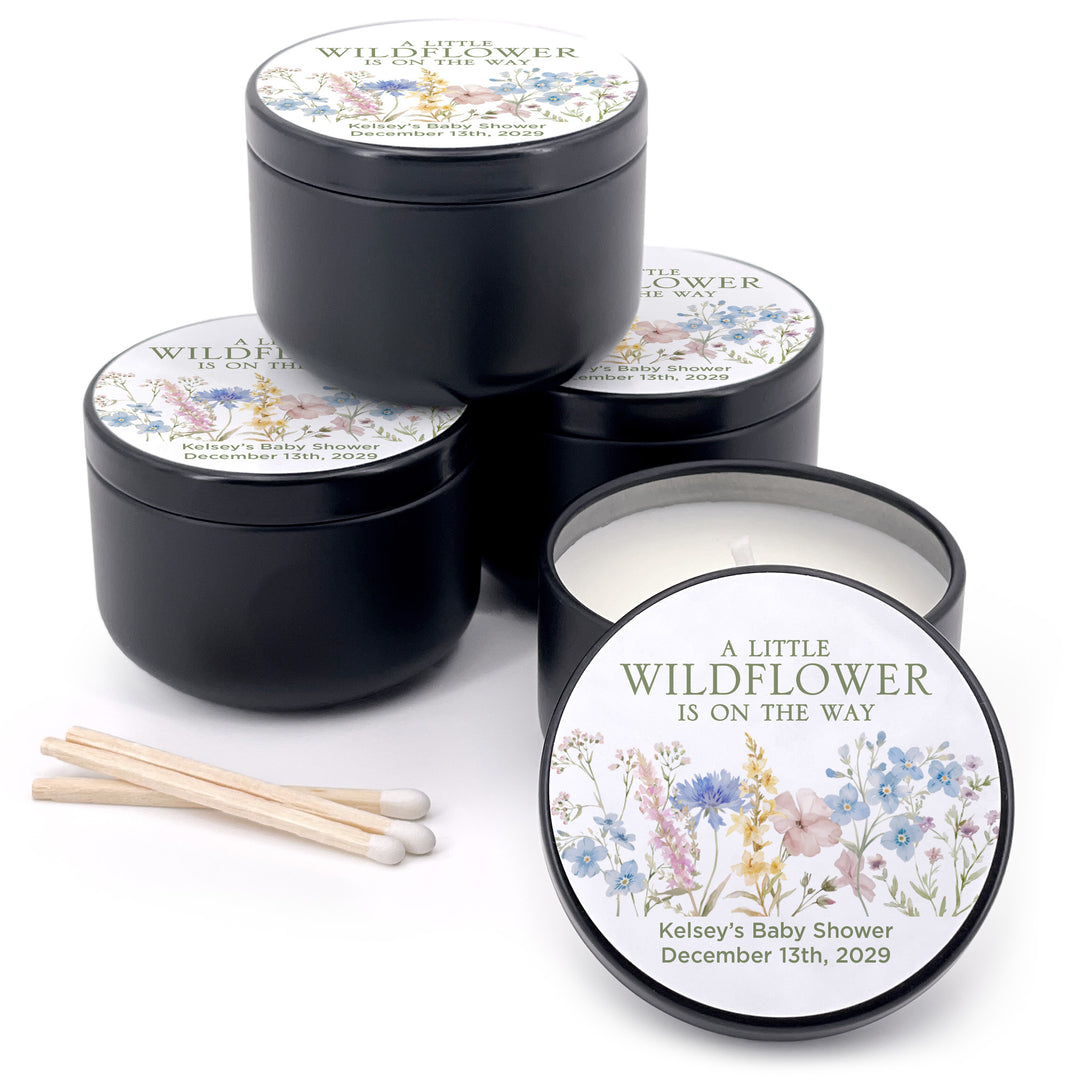 A Little Wildflower is on the Way, 2oz Mini Lavender Candles