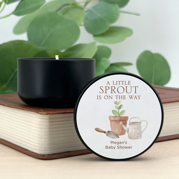A Little Sprout is on the Way, 2oz Mini Lavender Candles