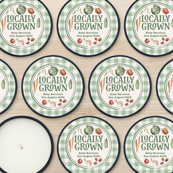 Locally Grown, Baby Shower, 2oz Mini Lavender Candles