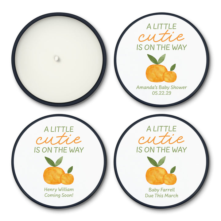 A Little Cutie is on the Way, 2oz Mini Lavender Candles