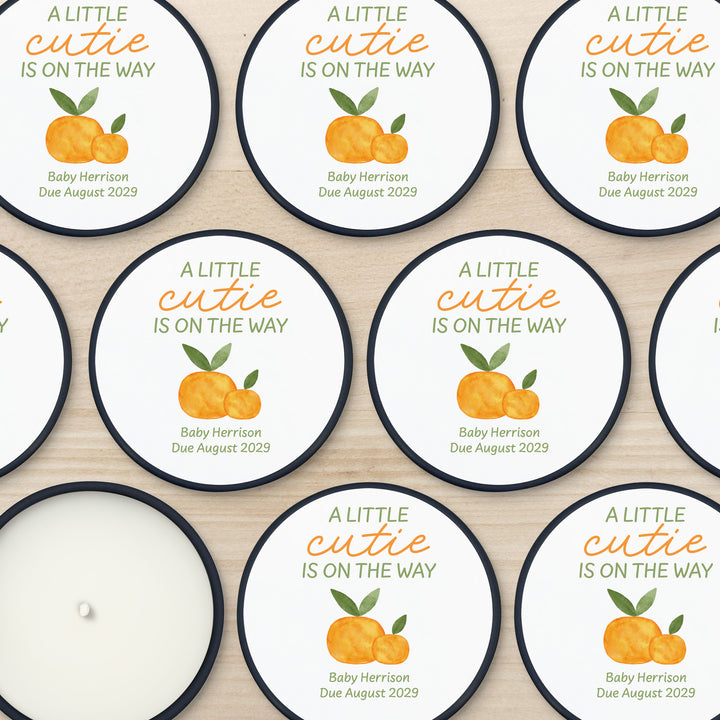 A Little Cutie is on the Way, 2oz Mini Lavender Candles