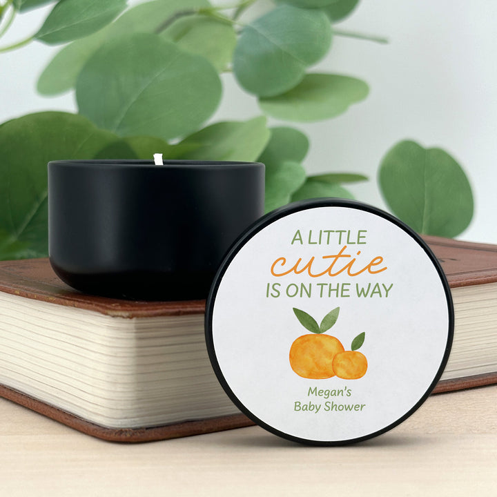 A Little Cutie is on the Way, 2oz Mini Lavender Candles