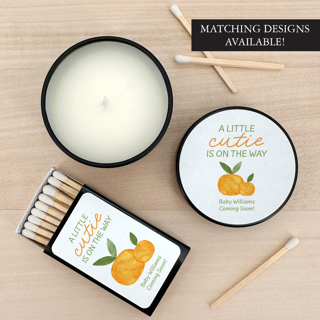 A Little Cutie is on the Way, 2oz Mini Lavender Candles