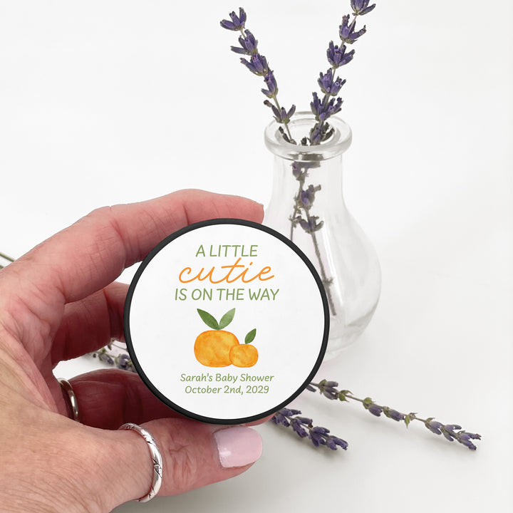A Little Cutie is on the Way, 2oz Mini Lavender Candles