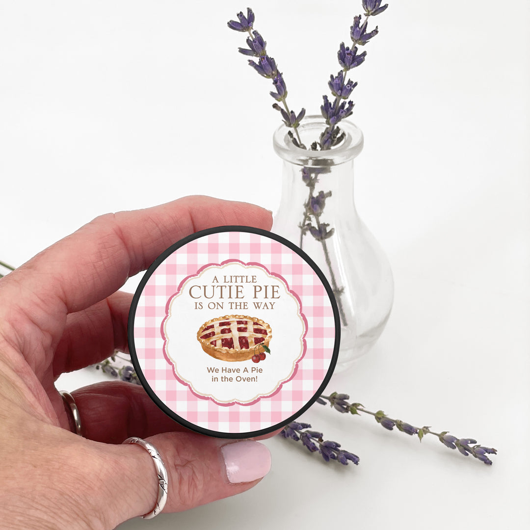 A Little Cutie Pie is on the Way, Baby Shower Candle Favors, 2oz Mini Lavender Candles