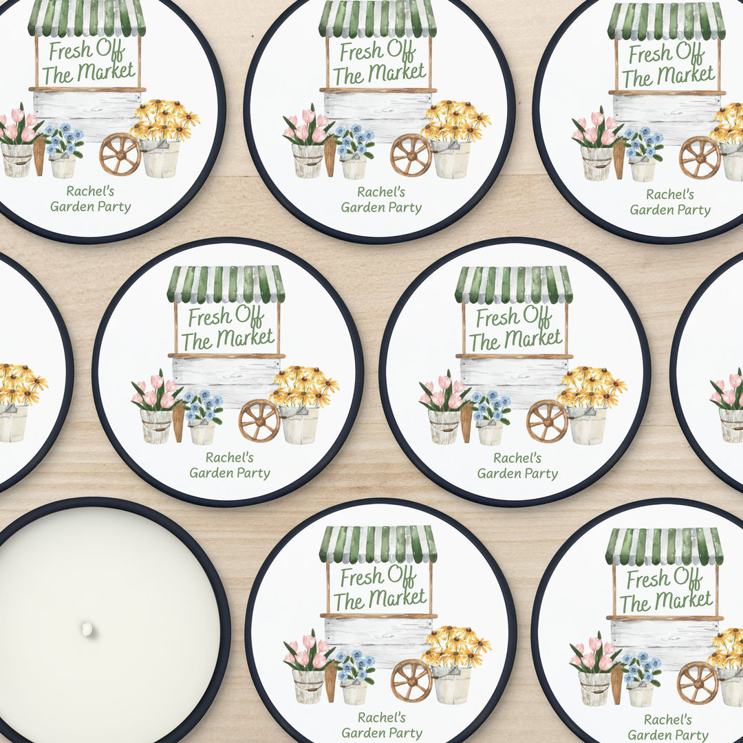 Fresh Off the Market, Bridal Shower, 2oz Mini Lavender Candles