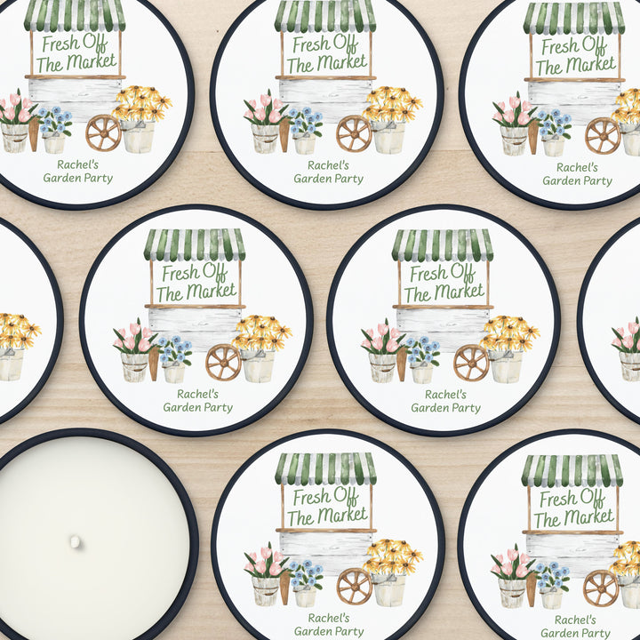 Fresh Off the Market, Bridal Shower, 2oz Mini Lavender Candles