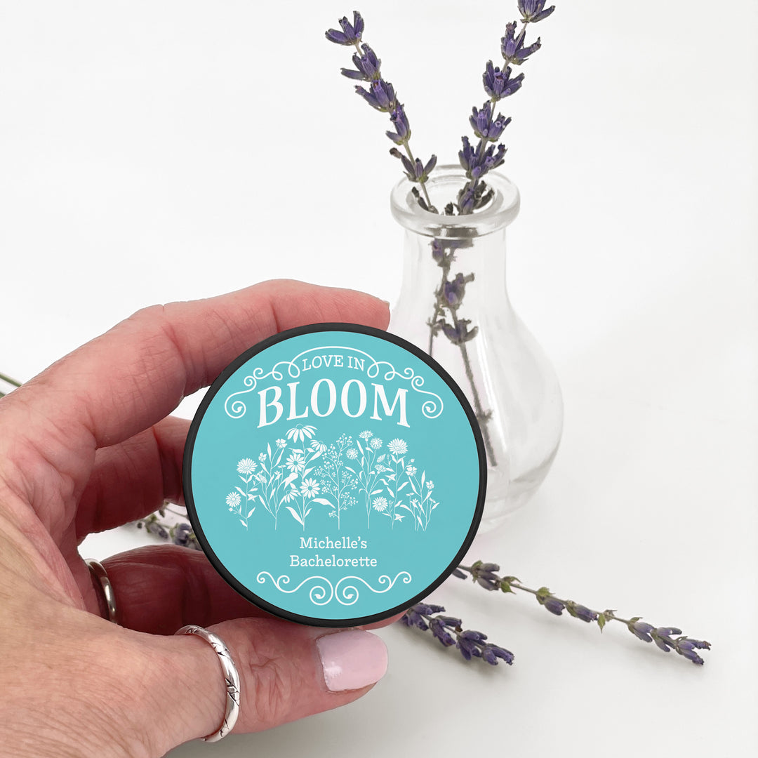 Love in Bloom Wildflowers, Wedding Favors, 2oz Mini Lavender Candles