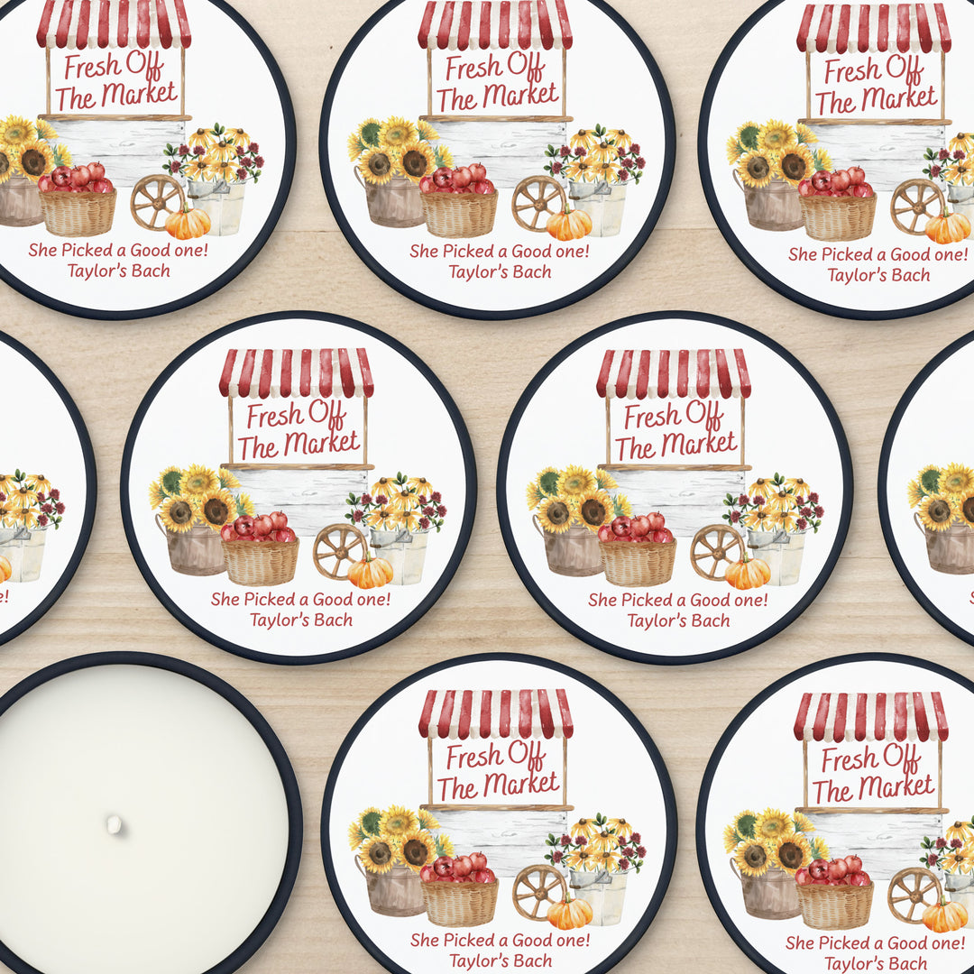 Fall Fresh Off the Market, Bridal Shower, 2oz Mini Lavender Candles