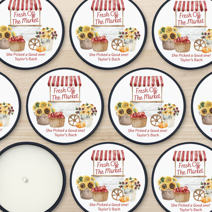 Fall Fresh Off the Market, Bridal Shower, 2oz Mini Lavender Candles