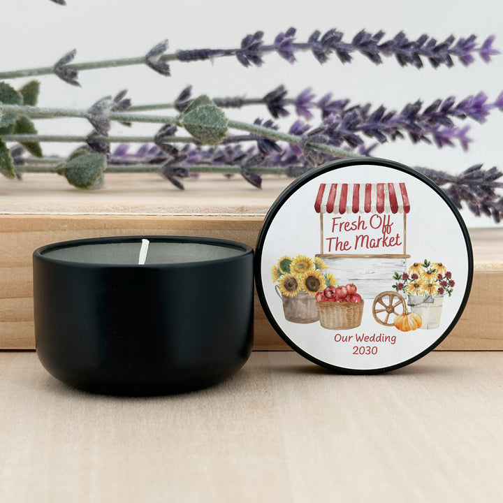Fall Fresh Off the Market, Bridal Shower, 2oz Mini Lavender Candles