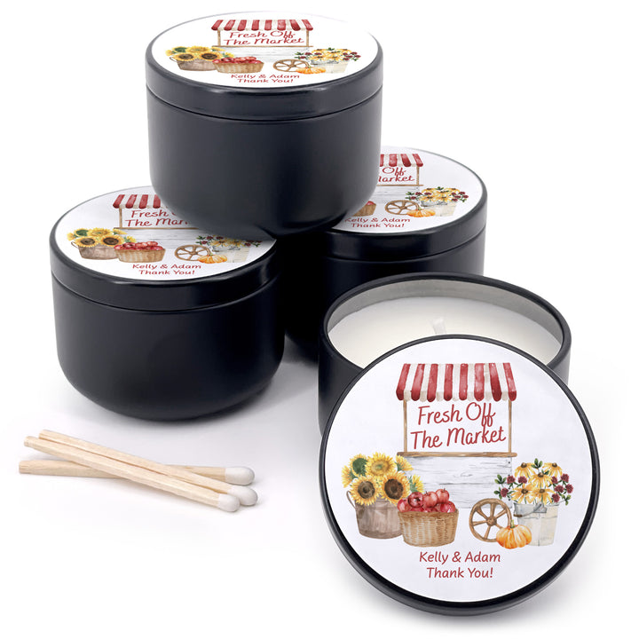 Fall Fresh Off the Market, Bridal Shower, 2oz Mini Lavender Candles